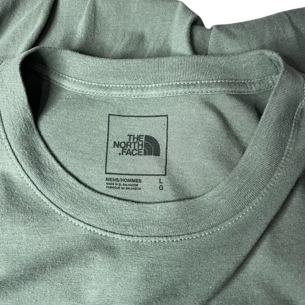 The North Face Boxed In Tee Men's Green Camo Short‎ Sleeve T-Shirt Size Large